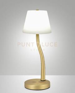 Ibla lampada da tavolo ottone satinato a led 3000k - 9w - 750 lm di