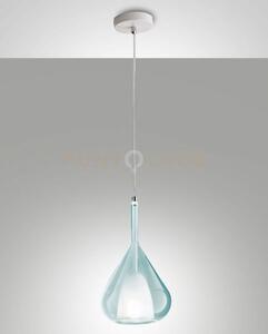 Lila sospensione 1 luce azzurra attacco e27 d.20cm