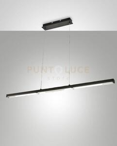 Ling lampada a sospensione nera a led 3000k - 40w - 4800 lm push di