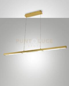 Ling lampada a sospensione ottone satinato a led 3000k - 40w - 4800