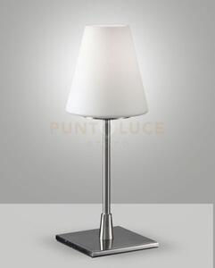 Lucy big da tavolo nichel satinato touch on/off 1 luce attacco e14
