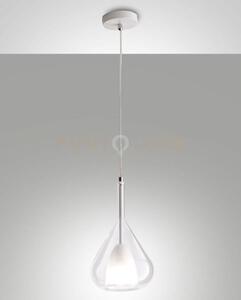 Lila sospensione 1 luce trasparente attacco e27 d.20cm