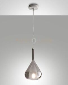 Lila sospensione 1 luce fume' attacco e27 d.20cm