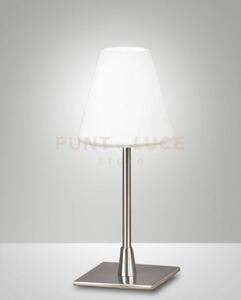 Lucy lampada da tavolo attacco g9 lampadina inclusa colore nichel s