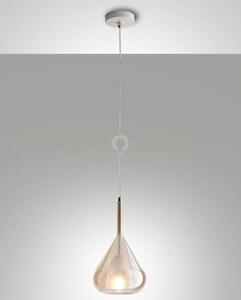 Lila sospensione 1 luce ambra attacco e27 d.20cm