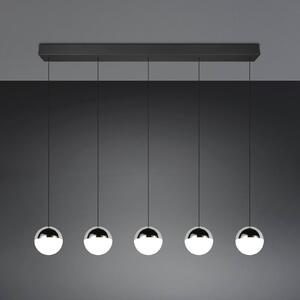 Reality Leuchten Lampada a sospensione Senta, Cromo / Argento, Soggiorno / Sala da pranzo, Plastica, Moderno, Lampada a sospensione