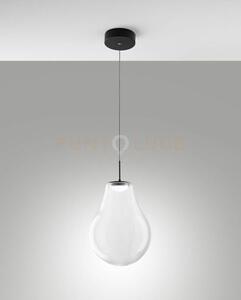 Noa sospensione trasparente 1 luce in vetro attacco led cct 14w - 1