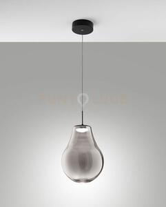 Noa sospensione fume' 1 luce in vetro attacco led cct 14w - 1510 lm