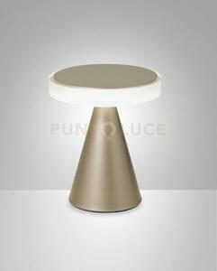 Neutra da tavolo oro opaco h.20cm a led 3000k - 8w - 750 lm dimmer