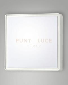 Oban plafoniera bianca 2 luci attacco e27 l.30x30cm ip65