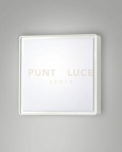Oban plafoniera bianca 1 luce attacco e27 l.24x24cm