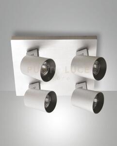 Modo spot alluminio spazzolato 4 luci alluminio spazzolato orienta