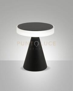 Neutra da tavolo nera h.20cm a led 3000k - 8w - 750 lm dimmerabile