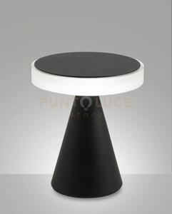 Neutra da tavolo nera h.27cm a led 3000k - 12w - 1260 lm dimmerabile