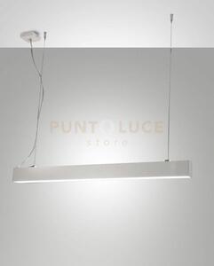 Next lampadario a sospensione bianco l.112x4,6cm dimmerabile doppia