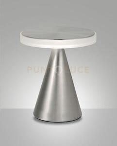 Neutra da tavolo nichel satinato h.27cm a led 3000k - 12w - 1260 lm