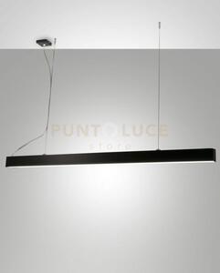 Next lampadario a sospensione nero l.142x4,6cm dimmerabile doppia e