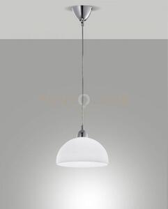 Nice sospensione bianca d.26 cm cm 1 luce attacco e27 in metallo e 