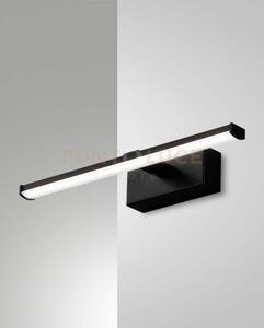 Nala applique nero l. 30cm a led 3000k - 6w - 700 lm ip44
