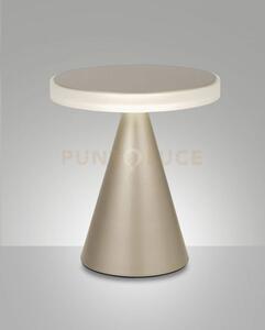 Neutra da tavolo oro opaco h.27cm a led 3000k - 12w - 1260 lm dimme