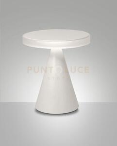 Neutra da tavolo bianca h.27cm a led 3000k - 12w - 1260 lm dimmerabile