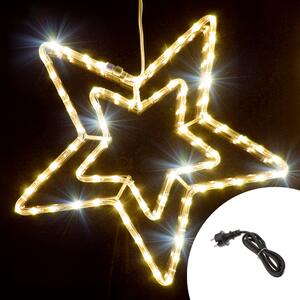 Stella luminosa 50cm da 90 Led Bianco Caldo da esterno Wisdom