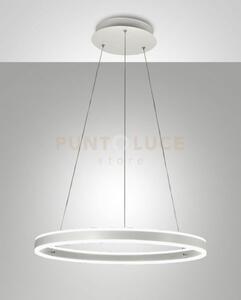 Palau lampadario a sospensione bianca d. 60cm a led 3000k - 60w - 6