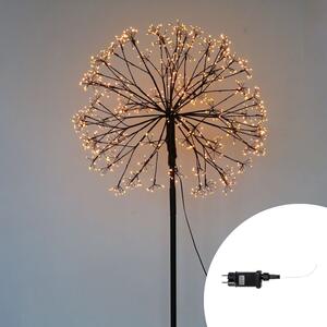 Lampada da terra Dente di leone luminoso altezza 120cm 600 Led Bianco Caldo 3000K Wisdom