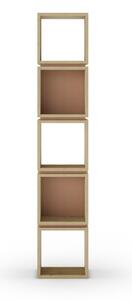 Libreria in rovere decorato color mattone-naturale 32x167 cm Lofty - Marckeric