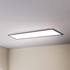 B.K. Licht Pannello LED Odin telecomando CCT, 100 x 25 cm, nero Odin, dimmerabile, Nero, Studio / Ufficio, Metallo, Moderno, Pannello LED