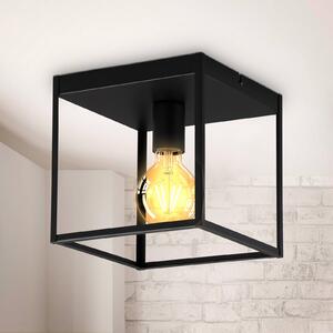 B.K. Licht Plafoniera soffitto Indu, dimmerabile, Nero, Corridoio, Metallo, Moderno, Plafoniera