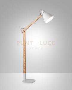 Sveva lampada da lettura bianco/frassino in metallo e legno 1 luce