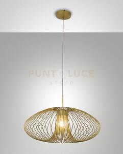 Fassa lampadario a sospensione oro opaco 1 luce attacco e27 d.60cm