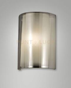 Maribel applique fume' in vetro 1 luce attacco e27 ip20