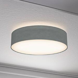 B.K. Licht Plafoniera soffitto Litora, dimmerabile, Alluminio / Grigio / Zincato, Soggiorno / Sala da pranzo, Tessuto / Stoffa / Seta, Plafoniera