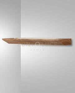 Linus applique quercia l.60cm in legno e vetro attacco led 3000k - 