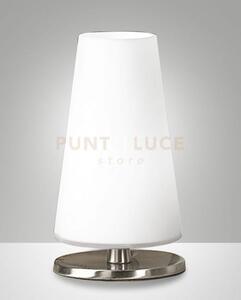 Milady lampada da tavolo attacco g9 lampadina inclusa colore nichel