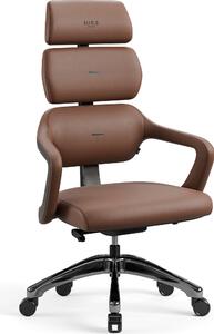 Diablo V-Modular sedia da ufficio sedia direzionale sedia ergonomica poggiatesta rimovibile Similcuoio, marrone