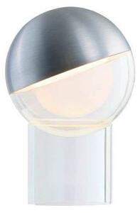 FRANDSEN Lampada da tavolo Pila, dimmerabile, Alluminio / Grigio / Zincato, Soggiorno / Sala da pranzo, Plastica, Moderno, Lampada da tavolo