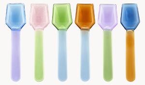Set di 6 cucchiai in vetro borosilicato Ice Cream