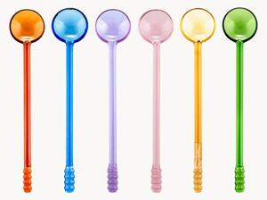Set di 6 cucchiai in vetro borosilicato Soda