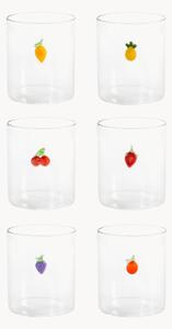 Set di 6 bicchieri in vetro borosilicato Miniature Decorations