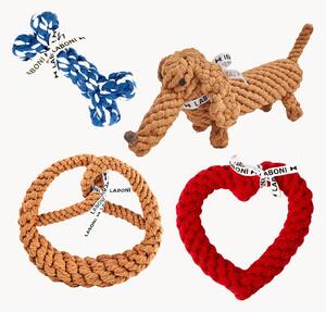 Set di 3 giocattoli per cani annodati fatti a mano Bavarian Dreams
