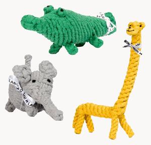 Set di 3 giocattoli per cani annodati a mano Wild Life