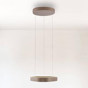 Paul Neuhaus lampada LED a sospensione Q-Stretto, bronzo, 40,8 cm dimmerabile, Bronzo / Ottone antico, Soggiorno / Sala da pranzo, Metallo, Moderno