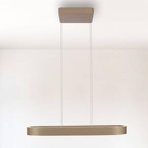 Paul Neuhaus lampada LED a sospensione Q-Stretto, bronzo, 86,8 cm dimmerabile, Bronzo / Ottone antico, Soggiorno / Sala da pranzo, Metallo, Moderno