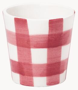 Tazza dipinta a mano a quadri Iris