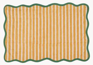 Tovaglietta americana trapuntata a righe Scallop
