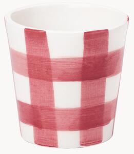 Tazza dipinta a mano a quadri Iris