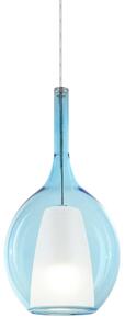 IDEAL LUX Lampada a sospensione Kalique, dimmerabile, Blu, Soggiorno / Sala da pranzo, Plastica, Moderno, Lampada a sospensione